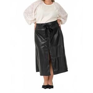 NEW TANYA TAYLOR hudson midi skirt - plus in black